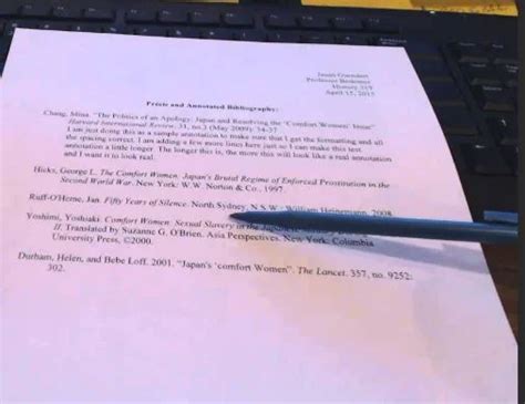 Free apa annotated bibliography template picture